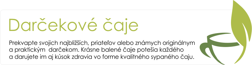 Darčekové čaje kategória Čaje.sk