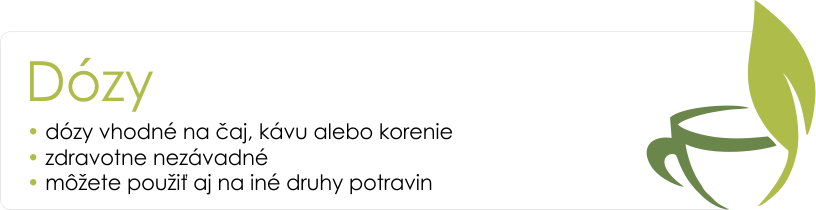 Dózy kategoria Čaje.sk