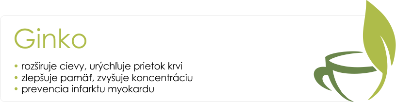 Ginko kategória Čaje.sk