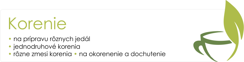 Korenie kategória Čaje.sk