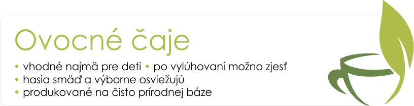 Ovocné čaje kategória Čaje.sk