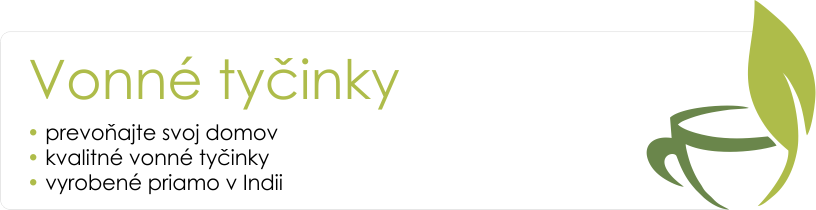 Vonné tyčinky kategória Čaje.sk