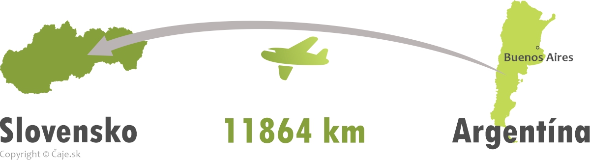 Vzdialenosť Slovensko Argentína