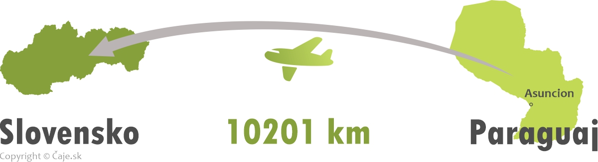 Vzdialenosť Slovensko Paraguaj