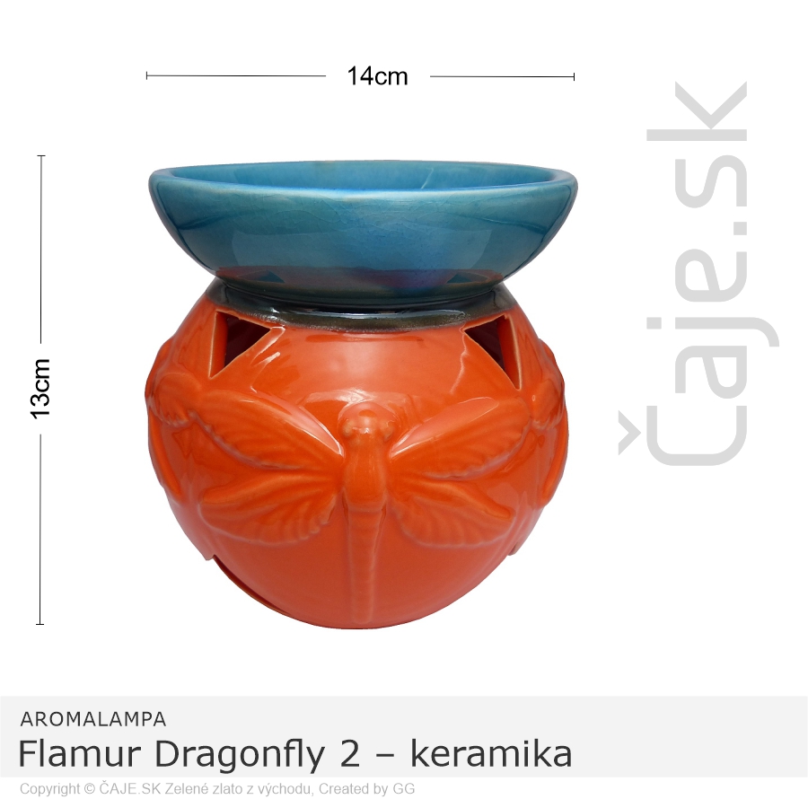 AROMALAMPA Flamur Dragonfly 2 – keramika