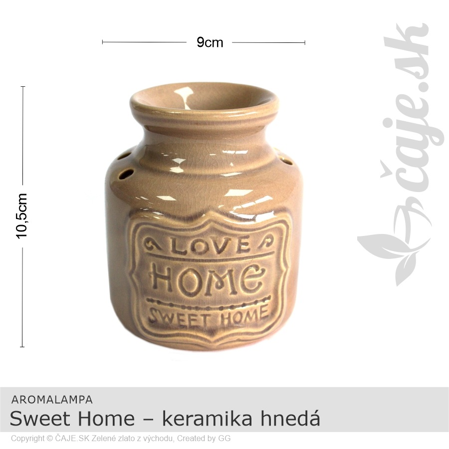AROMALAMPA Sweet Home – keramika hnedá