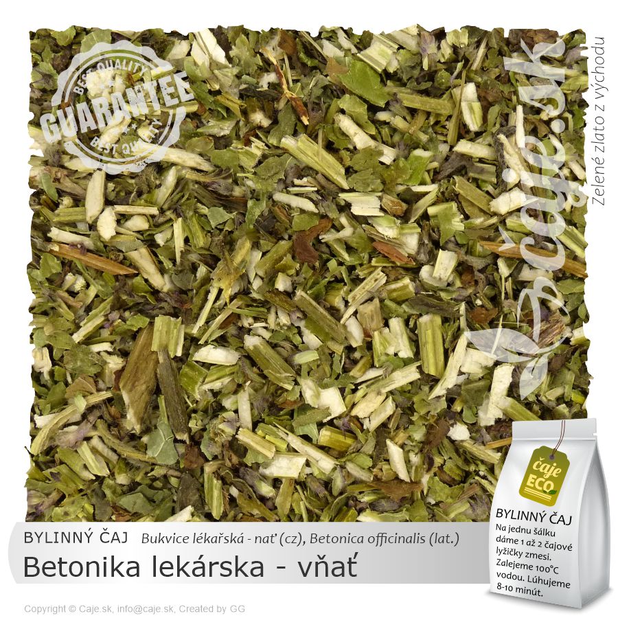 BYLINNÝ ČAJ Betonika lekárska - vňať (35g)