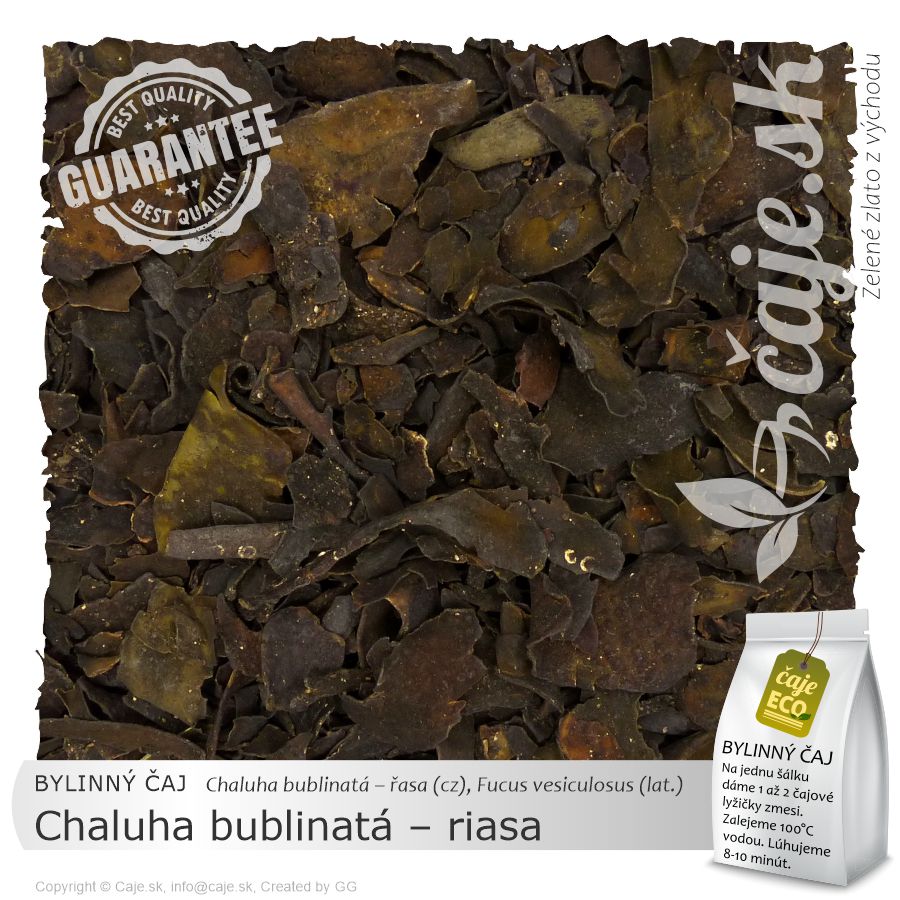 BYLINNÝ ČAJ Chaluha bublinatá – riasa (50g)