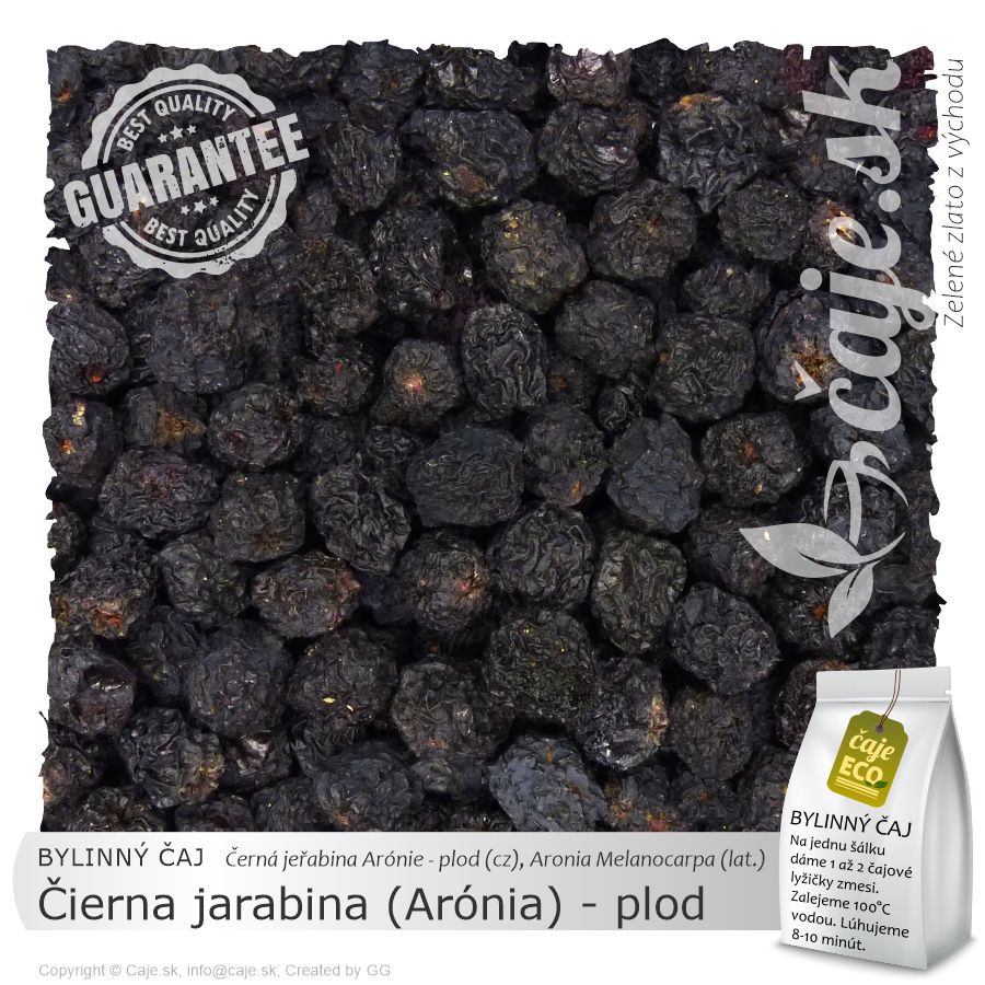BYLINNÝ ČAJ Čierna jarabina (Arónia) - plod (50g)