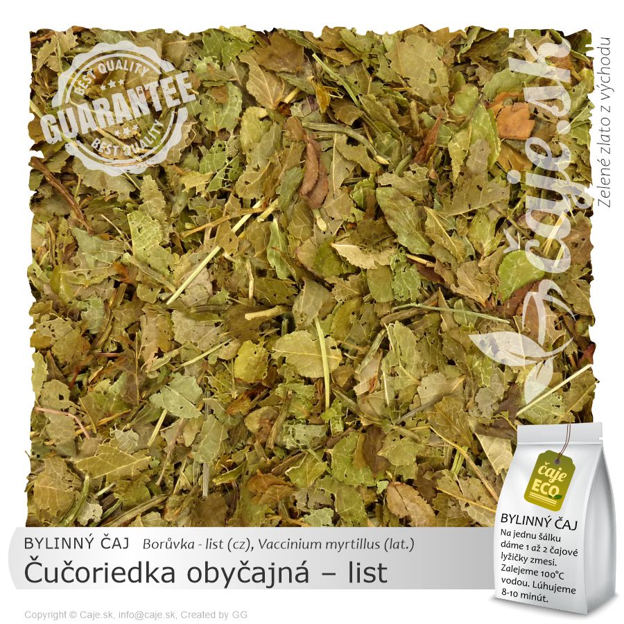 BYLINNÝ ČAJ Čučoriedka obyčajná – list (30g)