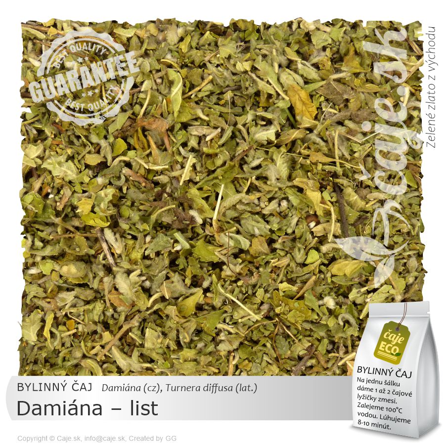 BYLINNÝ ČAJ Damiána - list (30g)