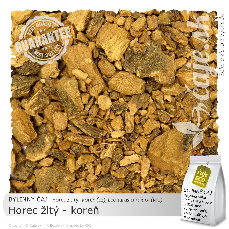 BYLINNÝ ČAJ Horec žltý - koreň (40g)
