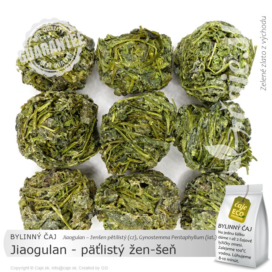 BYLINNÝ ČAJ Jiaogulan čistý 100% (50g)