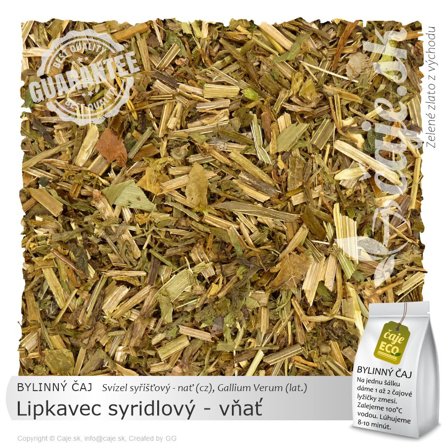 BYLINNÝ ČAJ Lipkavec syridlový - vňať (50g)