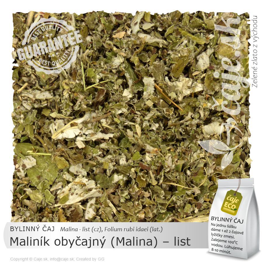 BYLINNÝ ČAJ Maliník obyčajný (Malina) – list (40g)