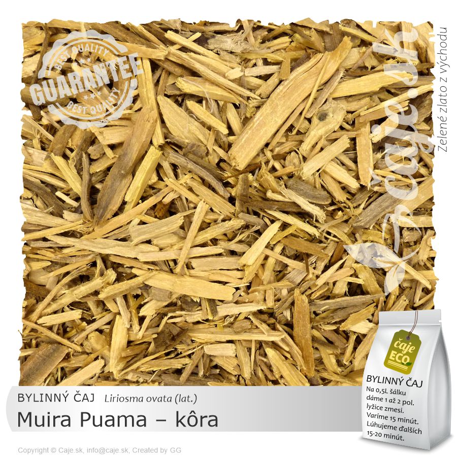 BYLINNÝ ČAJ Muira Puama – kôra (30g)