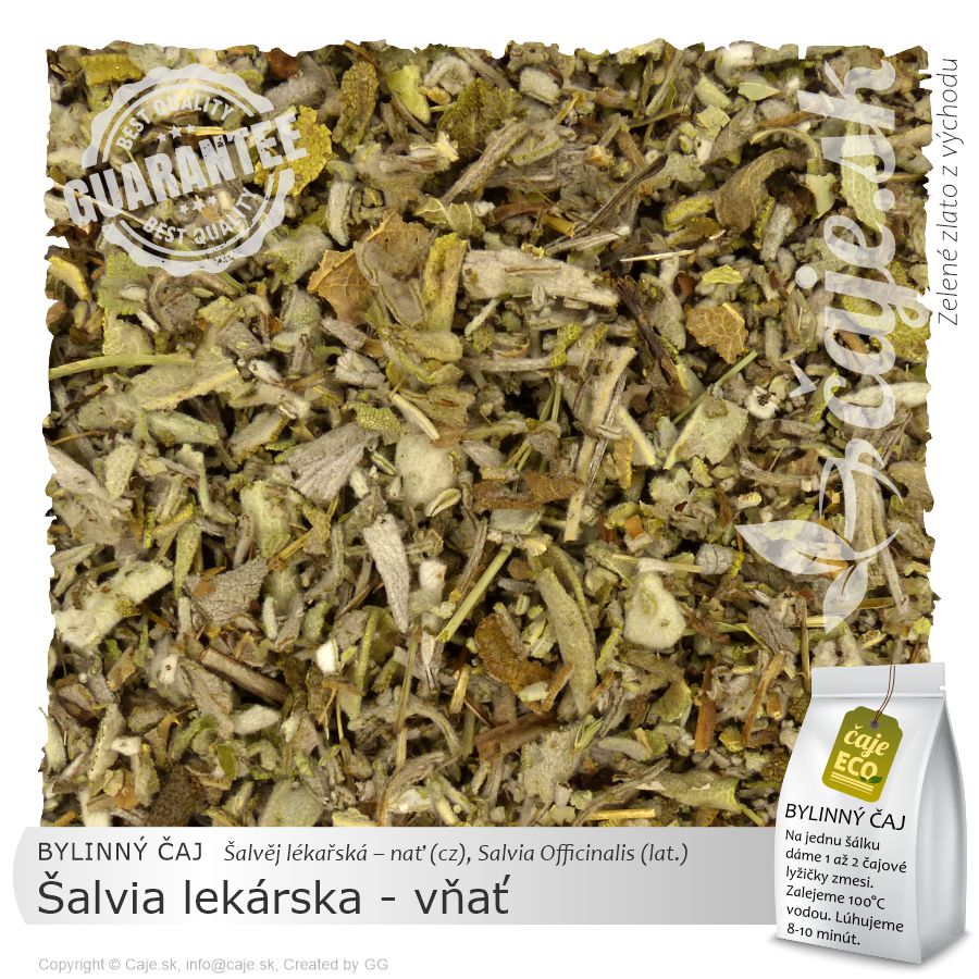 BYLINNÝ ČAJ Šalvia lekárska - vňať (35g)
