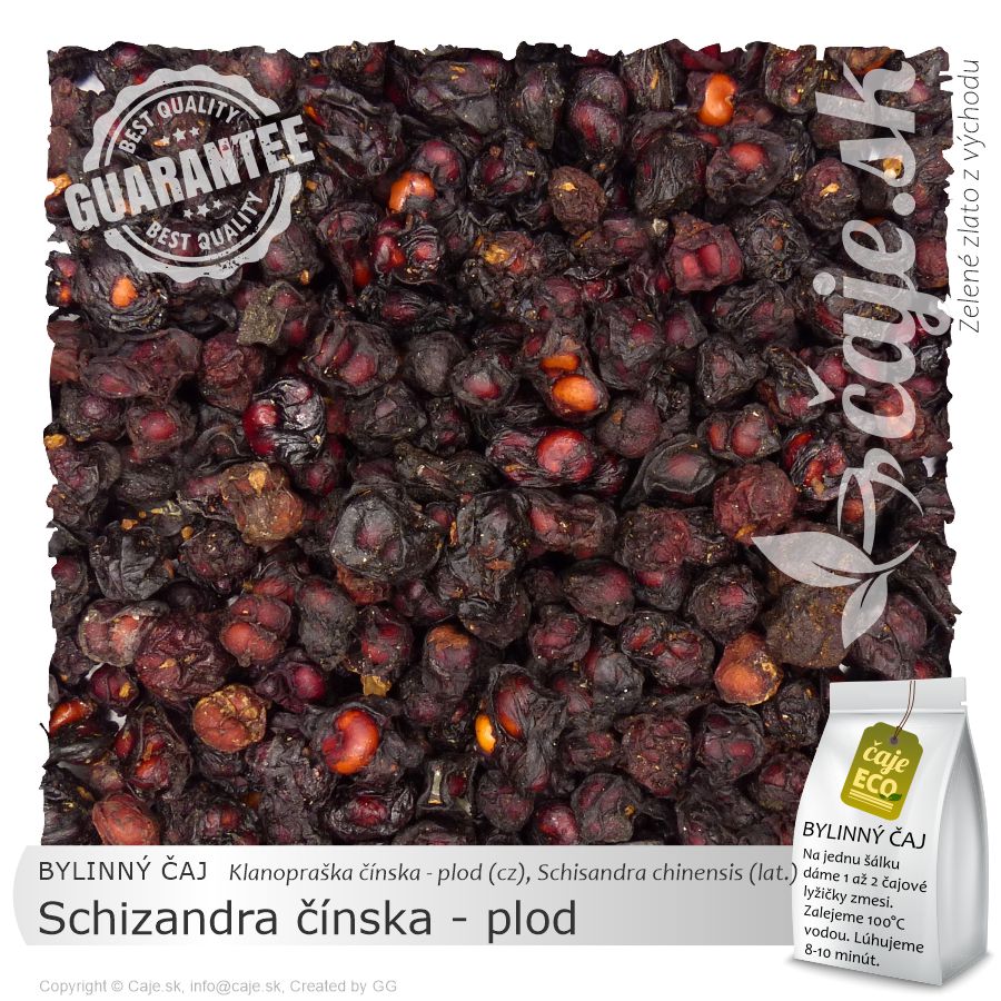 BYLINNÝ ČAJ Schizandra čínska - plod (50g)