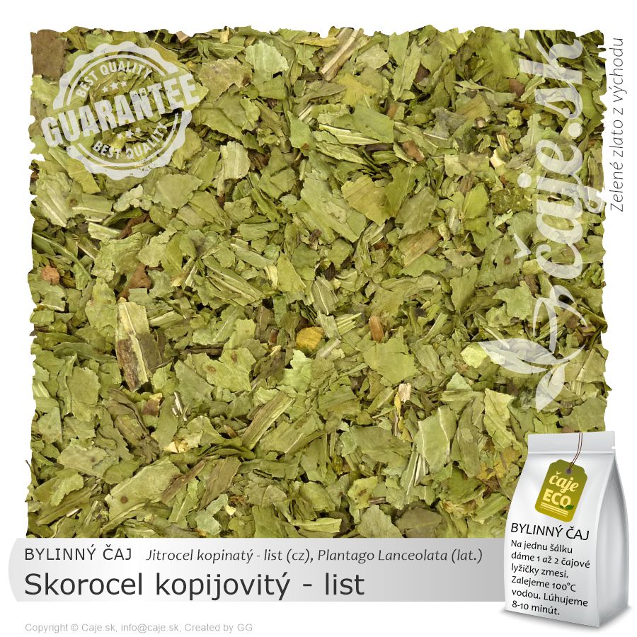 BYLINNÝ ČAJ Skorocel kopijovitý - list (30g)
