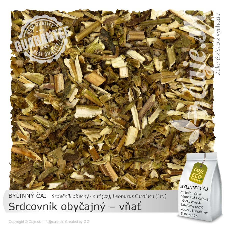 BYLINNÝ ČAJ Srdcovník obyčajný – vňať (30g)