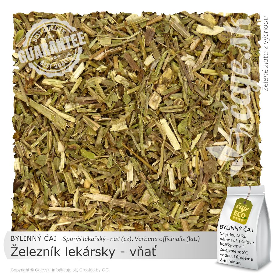 BYLINNÝ ČAJ Železník lekársky (Verbéna) - vňať (30g)