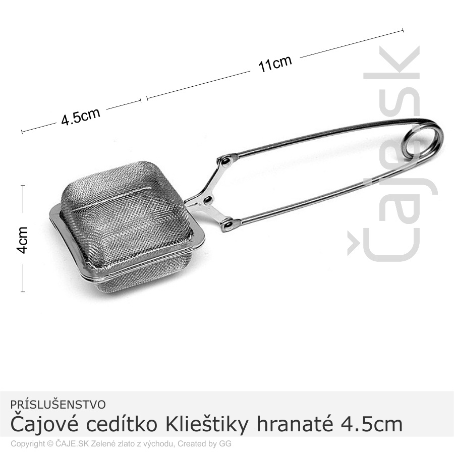 Čajové cedítko Klieštiky hranaté 4.5cm