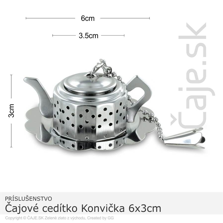 Čajové cedítko Konvička 6x3cm