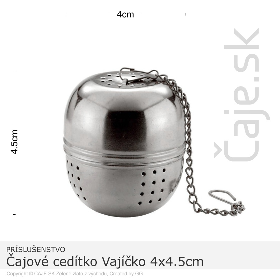 Čajové cedítko Vajíčko malé 4x4,5cm