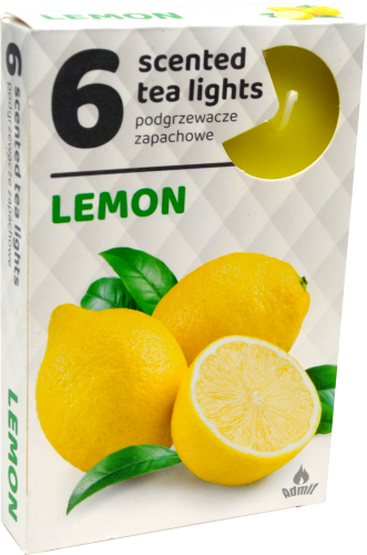 ČAJOVÉ SVIEČKY Citrón (Lemon) – 6ks