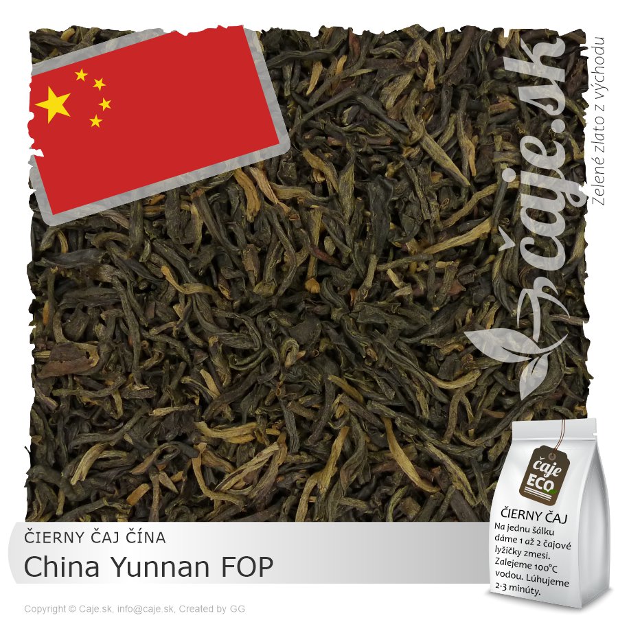 ČIERNY ČAJ ČÍNA – China Yunnan FOP (50g)