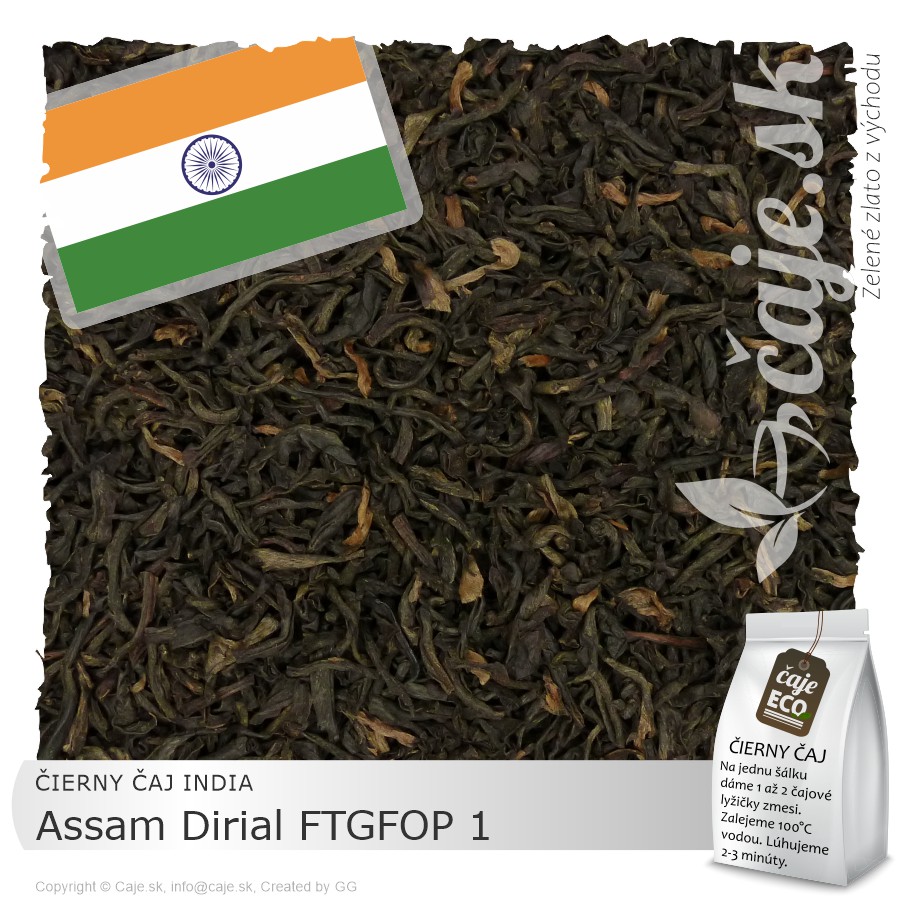 ČIERNY ČAJ INDIA – Assam Dirial FTGFOP 1 (50g)