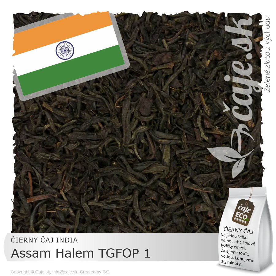 ČIERNY ČAJ INDIA – Assam Halem TGFOP 1 (50g)