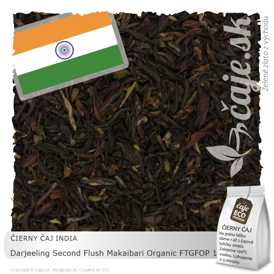 ČIERNY ČAJ INDIA – Darjeeling Second Flush Makaibari Organic FTGFOP 1 (50g)