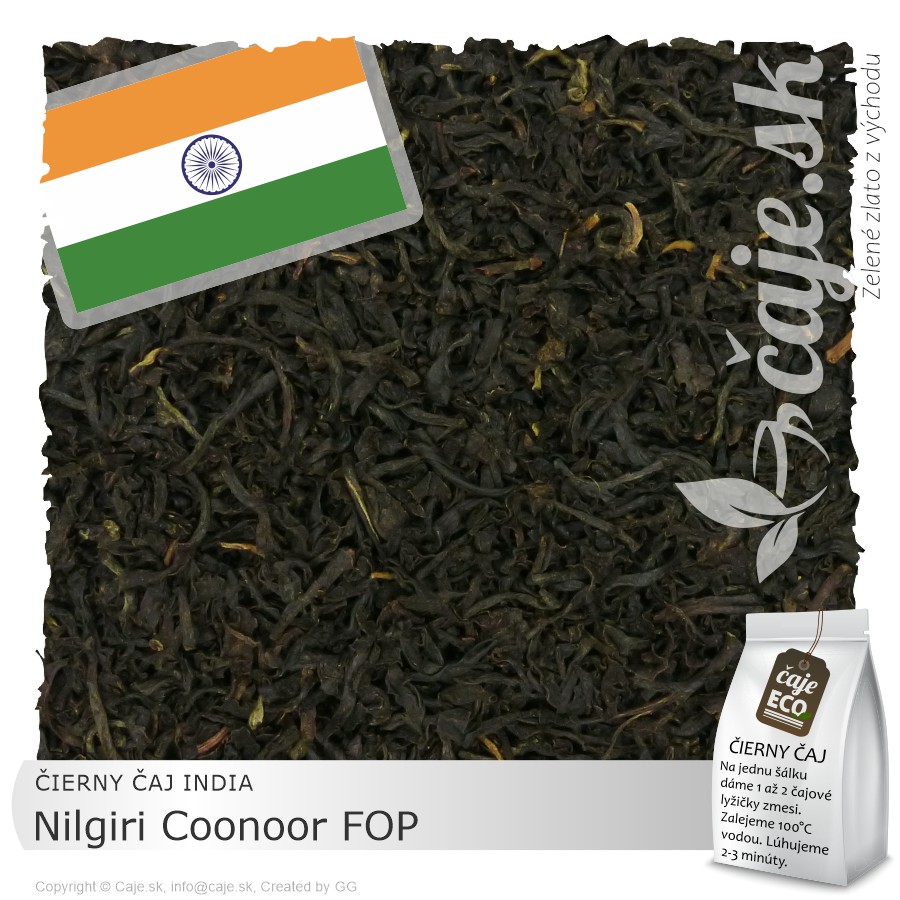 ČIERNY ČAJ INDIA – Nilgiri Coonoor FOP (50g)