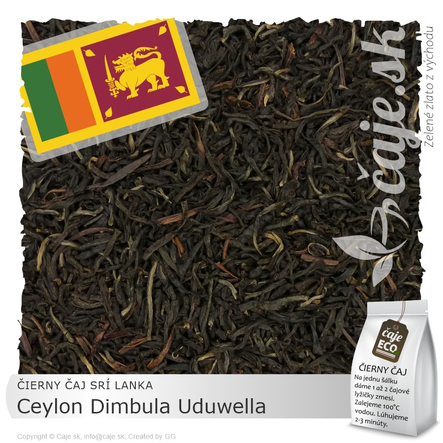 ČIERNY ČAJ SRÍ LANKA – Ceylon Dimbula Uduwella (50g)