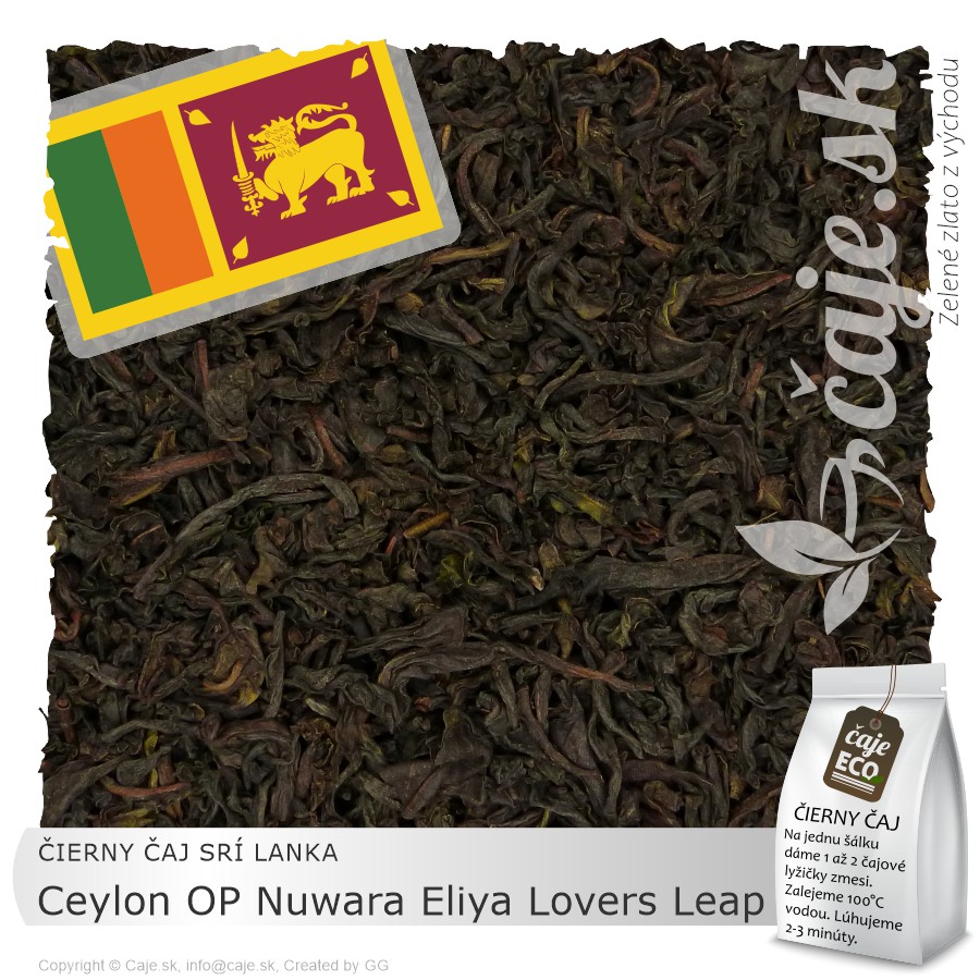 ČIERNY ČAJ SRÍ LANKA – Ceylon OP Nuwara Eliya Lovers Leap (50g)