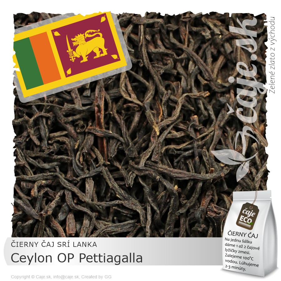 ČIERNY ČAJ SRÍ LANKA – Ceylon OP Pettiagalla (50g)