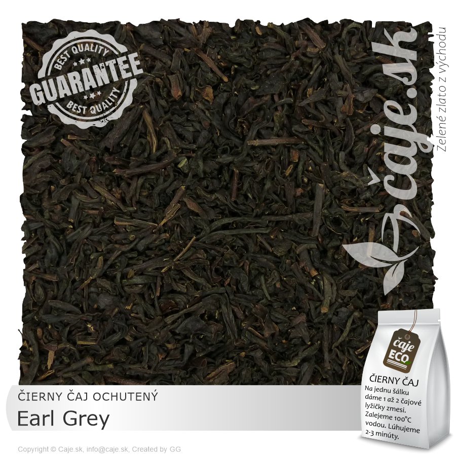 ČIERNY ČAJ OCHUTENÝ Earl Grey (50g)