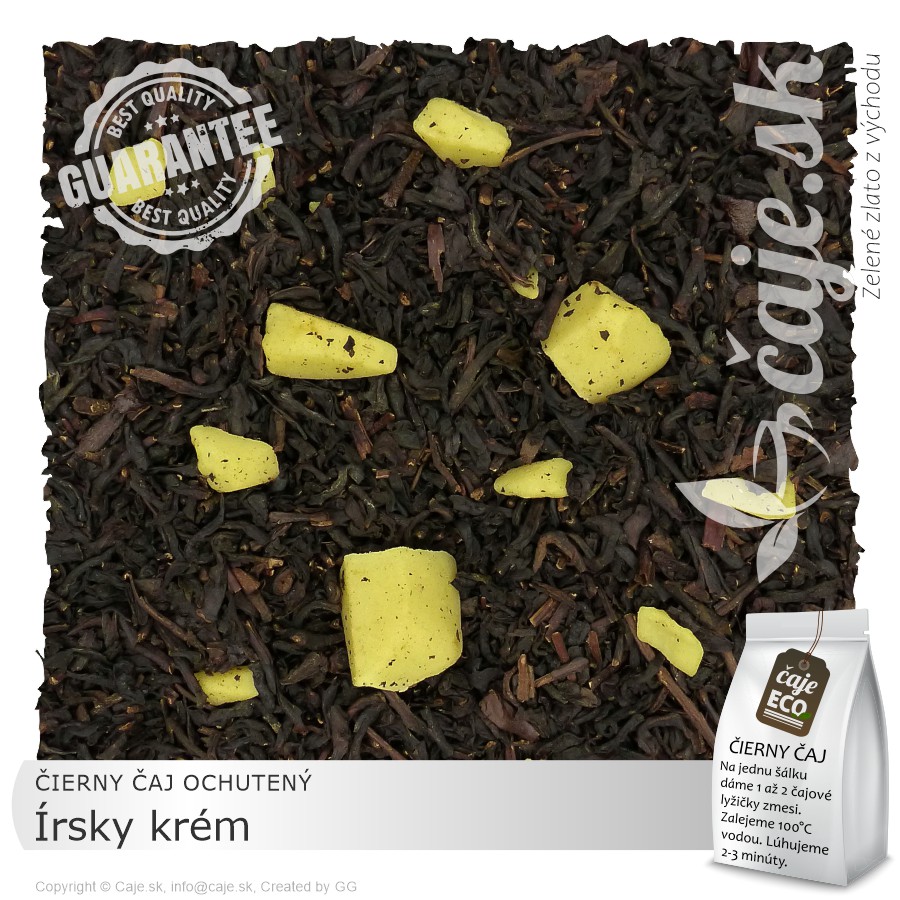 ČIERNY ČAJ OCHUTENÝ Irish Cream – Írsky krém (50g)