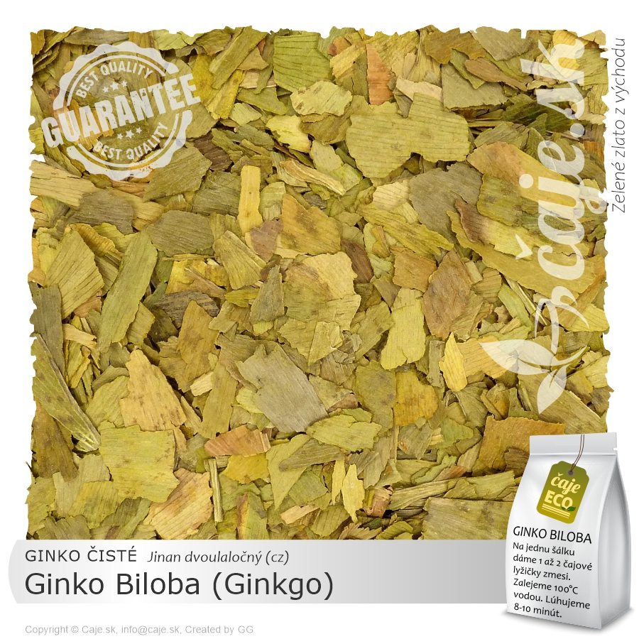 ČISTÉ GINKO (Ginkgo) Biloba (40g)
