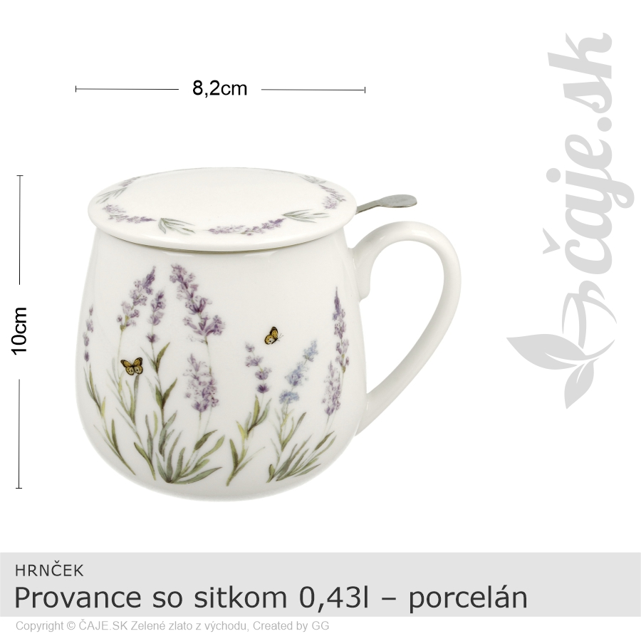 HRNČEK Provance so sitkom 0,43l – porcelán – darčeková krabička