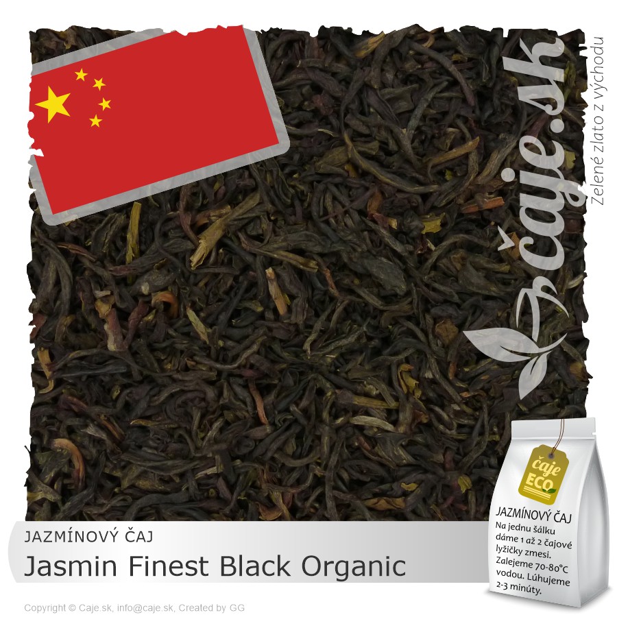 JAZMÍNOVÝ ČAJ China Jasmin Finest Black Organic (50g)
