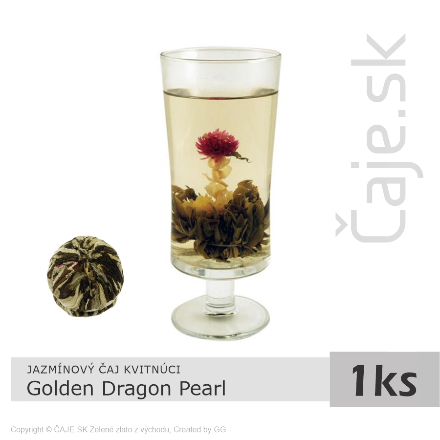 JAZMÍNOVÝ ČAJ KVITNÚCI Golden Dragon Pearl (1ks)