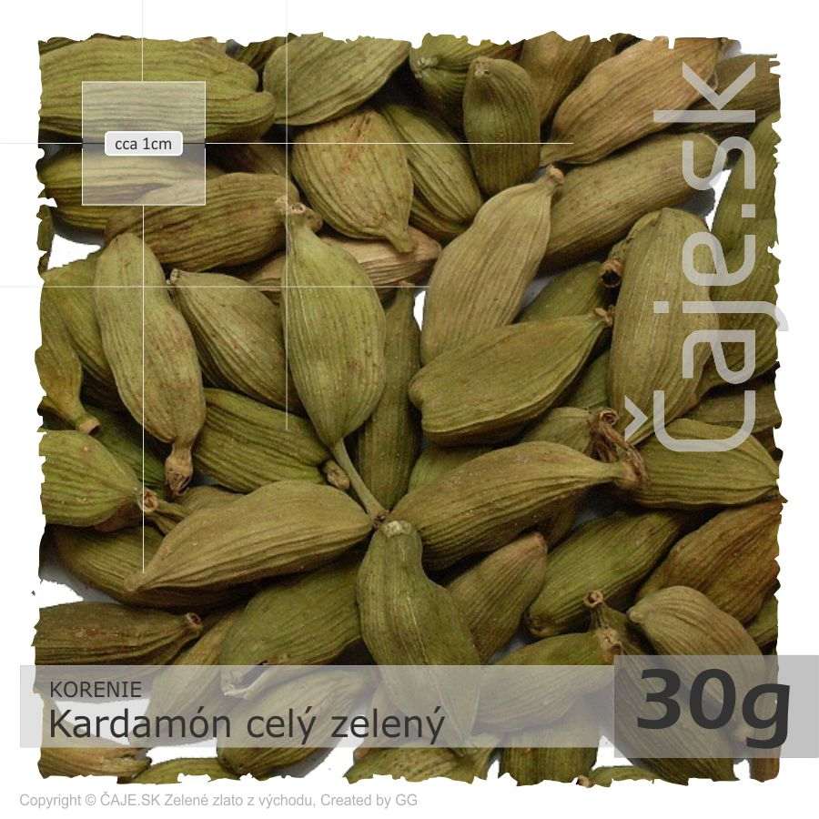 KORENIE Kardamóm celý zelený (30g)
