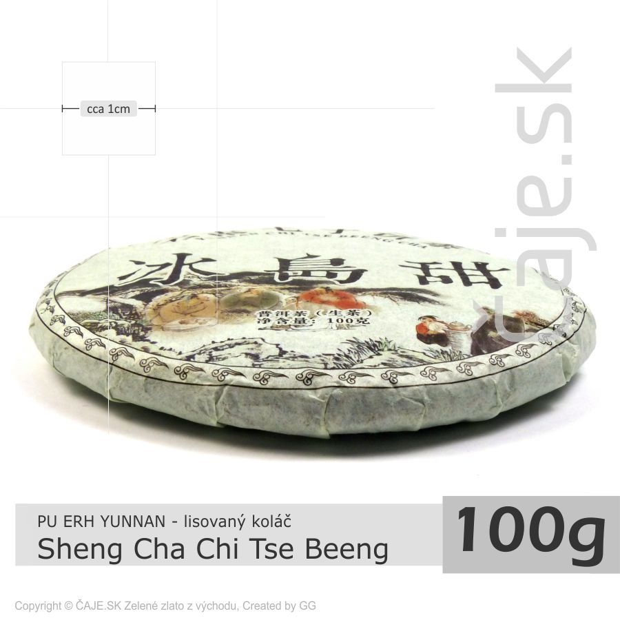PU ERH Yunnan Scheng Cha Chi Tse Beeng (100g) – lisovaný koláč
