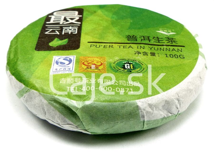 PU ERH Yunnan Scheng Cha Ji Shun Hao (100g) – lisovaný koláč