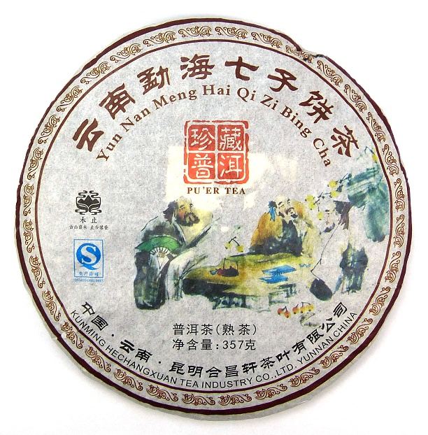 PU ERH Yunnan Shu Cha Qi Zi Bing (357g) – lisovaný koláč