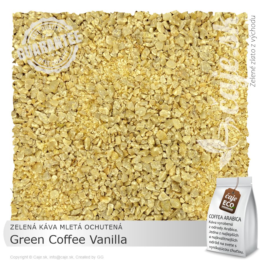 ZELENÁ KÁVA OCHUTENÁ Green Coffee Vanilla – mletá (100g)