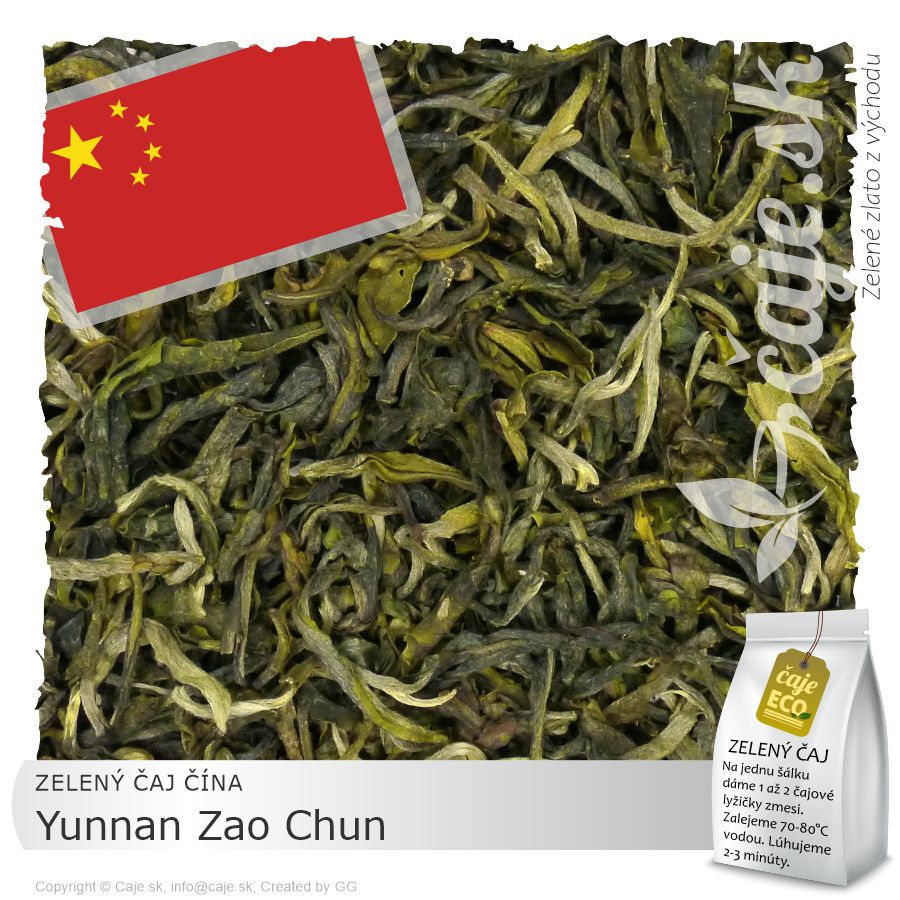 ZELENÝ ČAJ ČÍNA – Yunnan Zao Chun (35g)