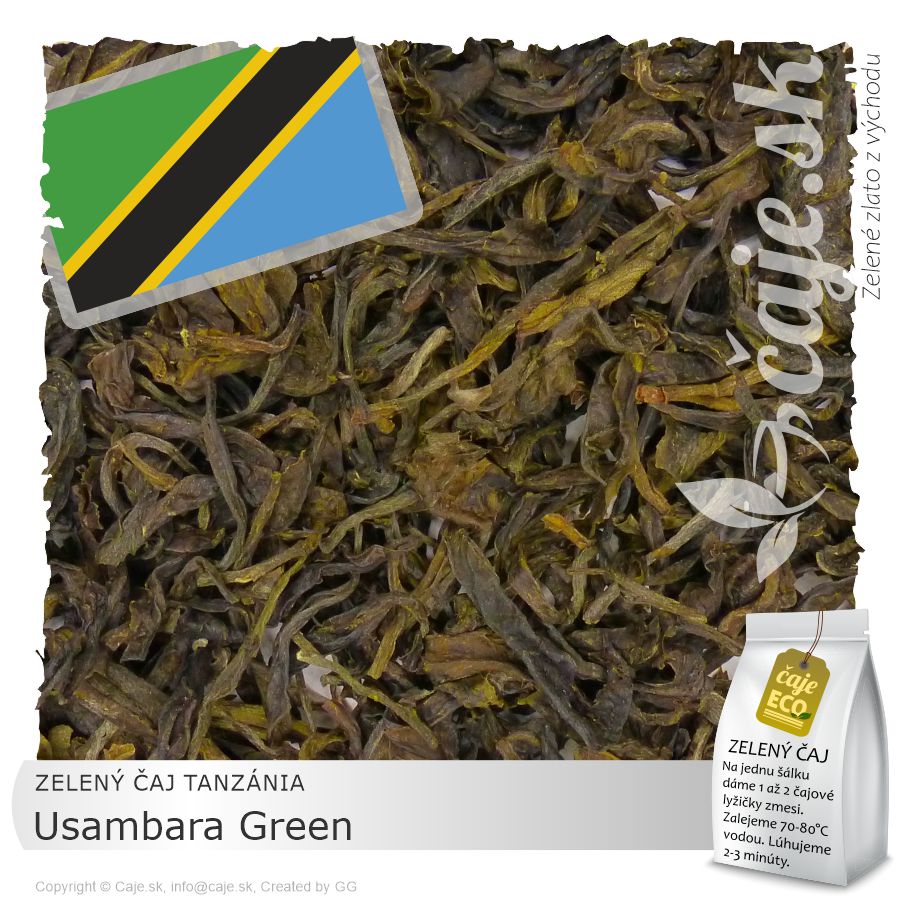 ZELENÝ ČAJ TANZÁNIA – Usambara Green (50g)